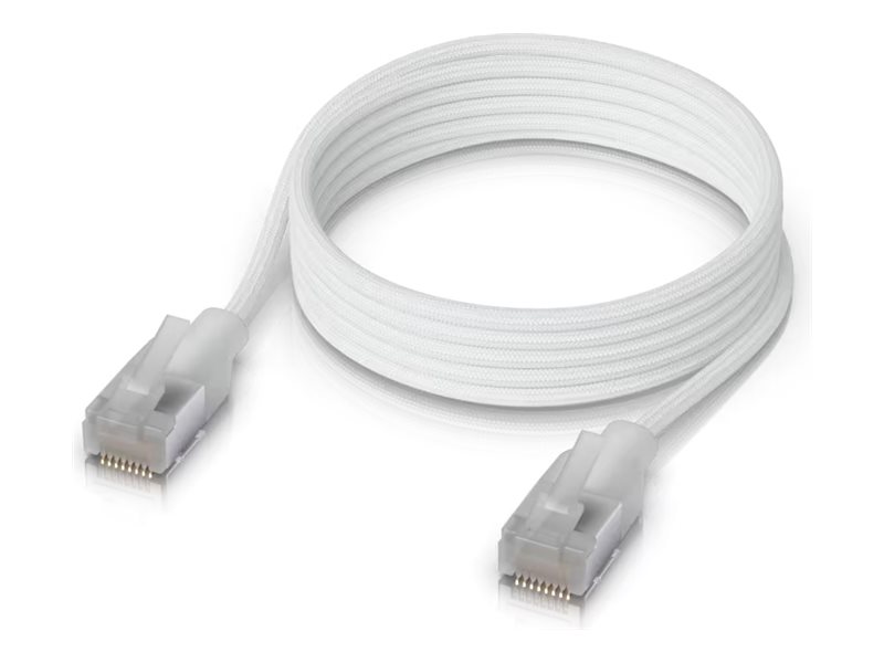 Ubiquiti UniFi - Patch-kabel - RJ-45 (hane) till RJ-45 (hane) - 1 m - 3 mm - skärmad - CAT 6a - startad, inomhus - vit | Datortillbehör - Kablar & adaptrar - Nätverkskablar | GameStuff