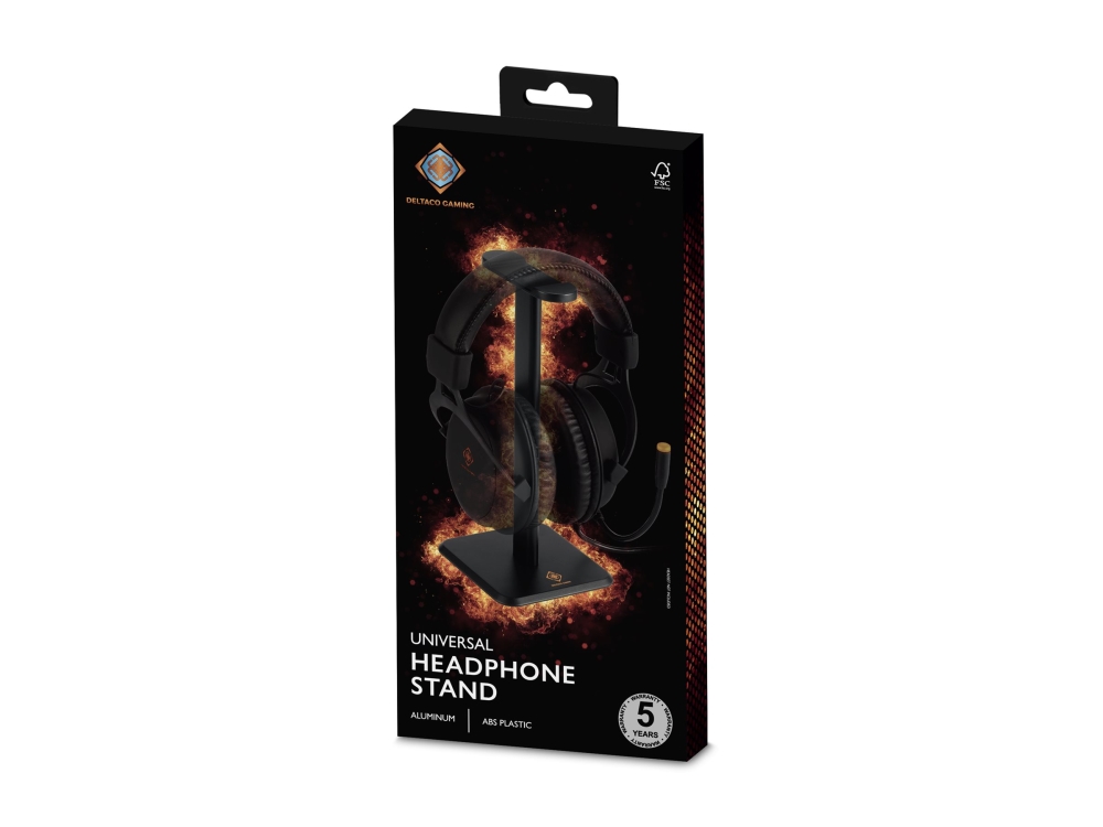 DELTACO GAMING - Ställ - för hörlurar/headset - svart | Spel - Bildskärmar & tillbehör - Bord & väggfäste | GameStuff
