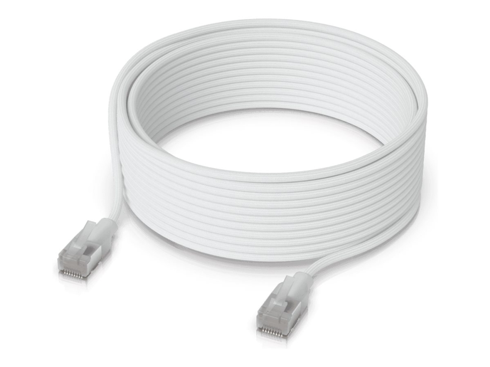 Ubiquiti UniFi - Patch-kabel - RJ-45 (hane) till RJ-45 (hane) - 3 mm - skärmad - CAT 6a - startad, inomhus - vit Ubiquiti UniFi - Patch-kabel - RJ-45 (hane) till RJ-45 (hane) - 3 mm - skärmad - CAT 6a - startad, inomhus - vit