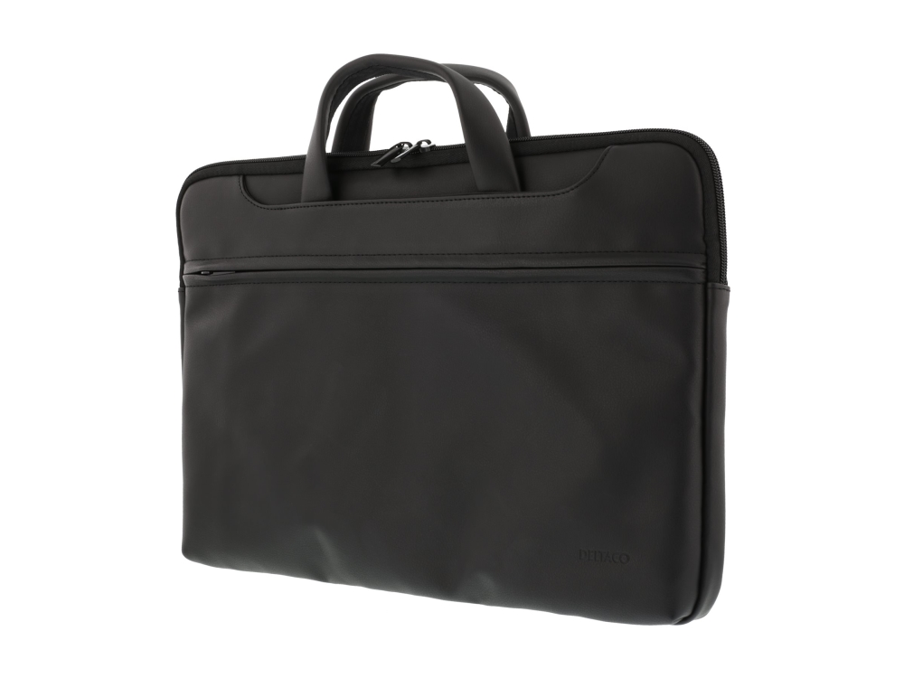 DELTACO - Notebook-väska - PU-läder - 13 - 14 - svart | Datortillbehör - Bildskärmar & Tillbehör - Övriga tillbehör | GameStuff