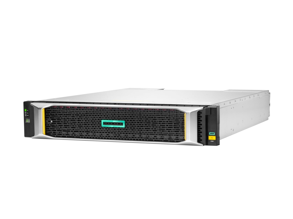 HPE Modular Smart Array 2062 12Gb SAS SFF Storage - 6th Generation - harddisk-array - 3.84 TB - 24 bays (SAS-3) - SSD 1.92 TB x 2 - SAS 12Gb/s (ekstern) - rackversion - 2U