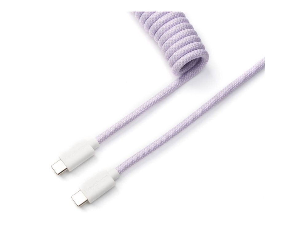 Keychron Coiled Aviator Cable Light Purple