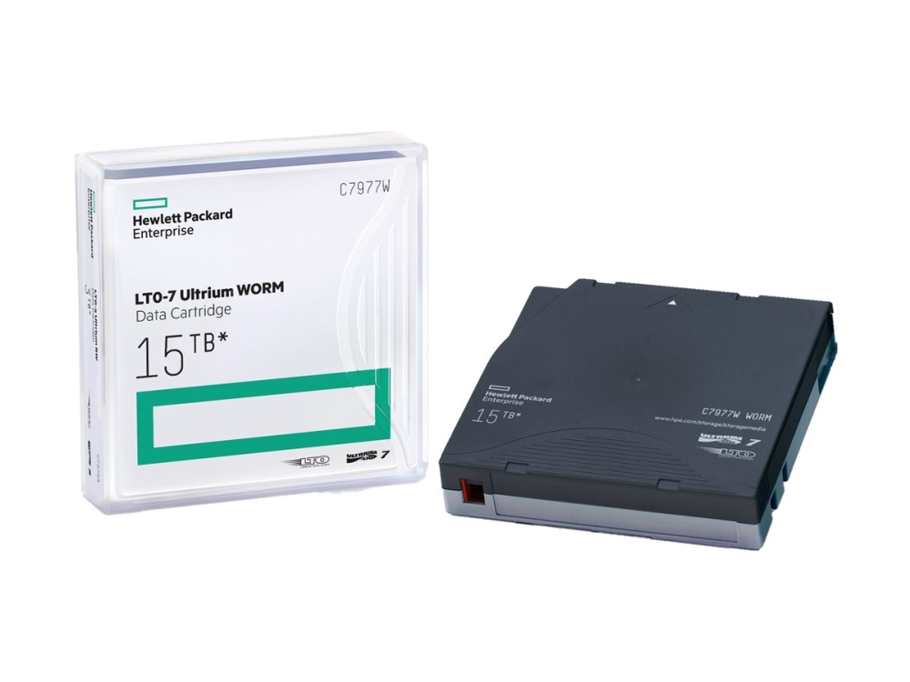 HPE Ultrium WORM Data Cartridge - LTO Ultrium WORM 7 - 6 TB / 15 TB - skrivbara etiketter