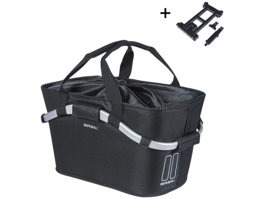 Basil bakre bagagekorg BASIL CLASSIC CARRY ALL REAR BASKET MIK 22L MIK System, solid svart (NY 2025) | Cykling - Cykelutrustning - Väskor och korgar | GameStuff
