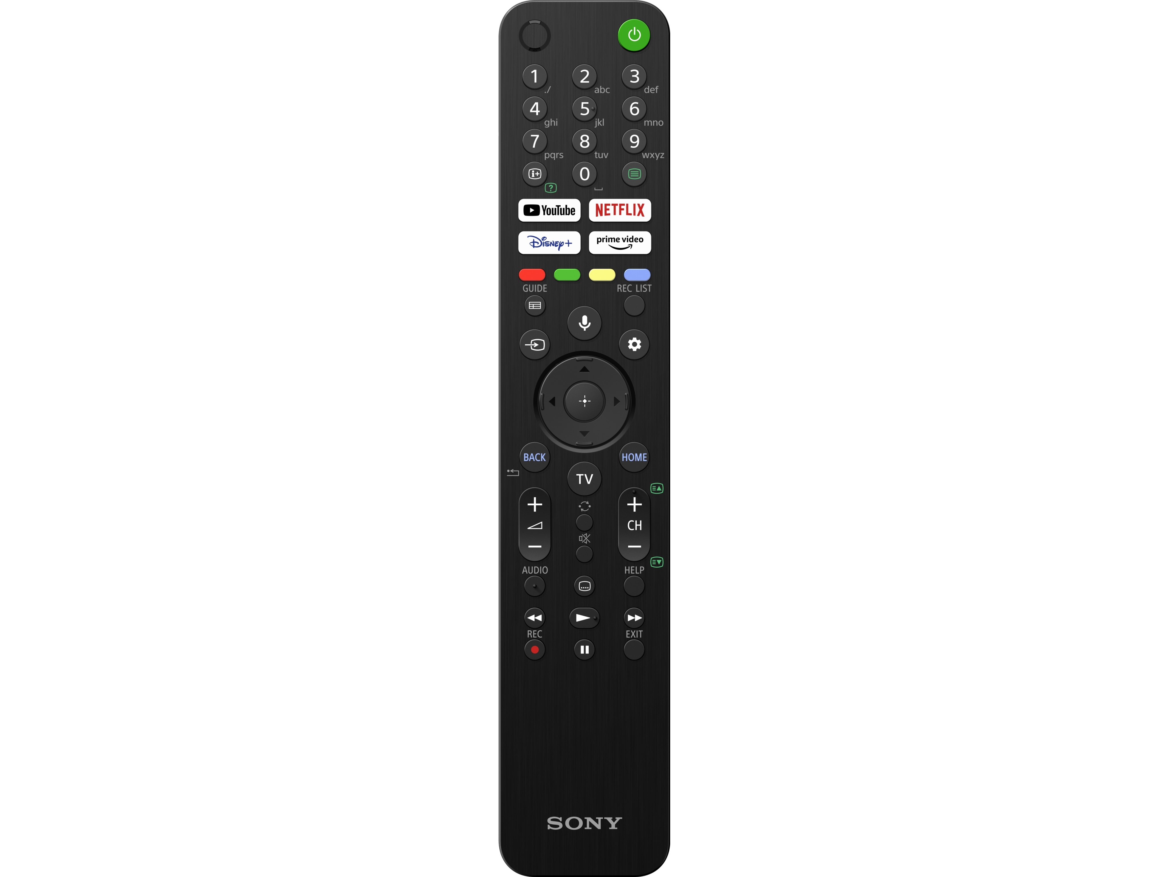 Sony Rmf-Tx520e - Fjernbetjening - Til Sony Xr-50X92, 50X94, 55X92, 55X94, 65X92, 65X94, 75X92, 75X94, Kd-50X82, 55X82, 65X82