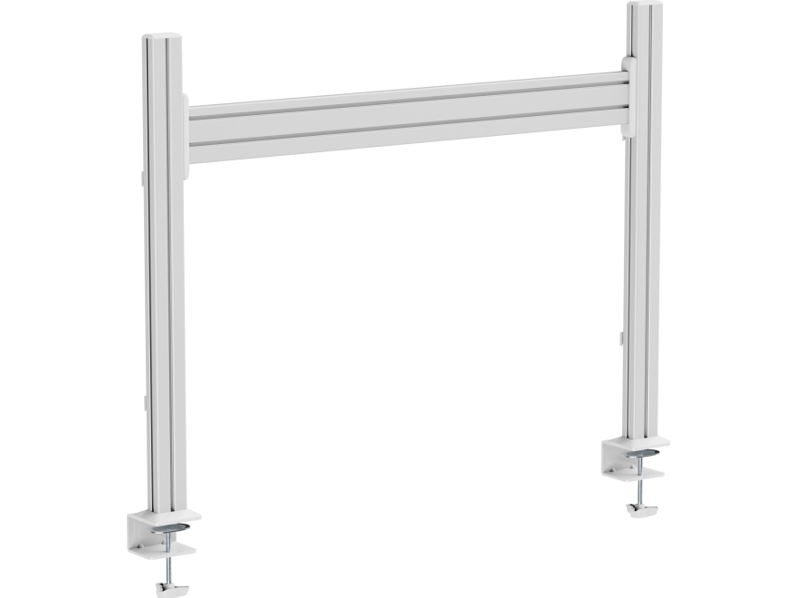 Inline Slatwall Bordholder, Aluminiumsplade 1 M Inkl. 2 Støtteben 0,86 M