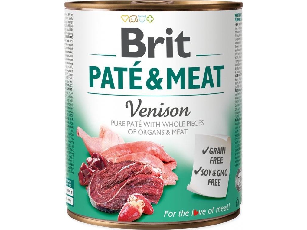 Brittisk burk PATE&amp MEAT VENISON /6 800g | Sällskapsdjur - Hund - Hundmat | GameStuff
