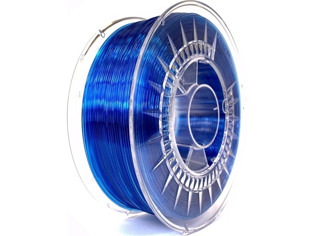 3D-Filament Devil Design Pet-G 1.75Mm 1Kg - Super Melyna Transparent