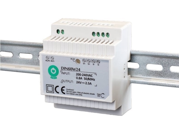 Din60w24: Din-Skinne-Strømforsyning 60W 24V