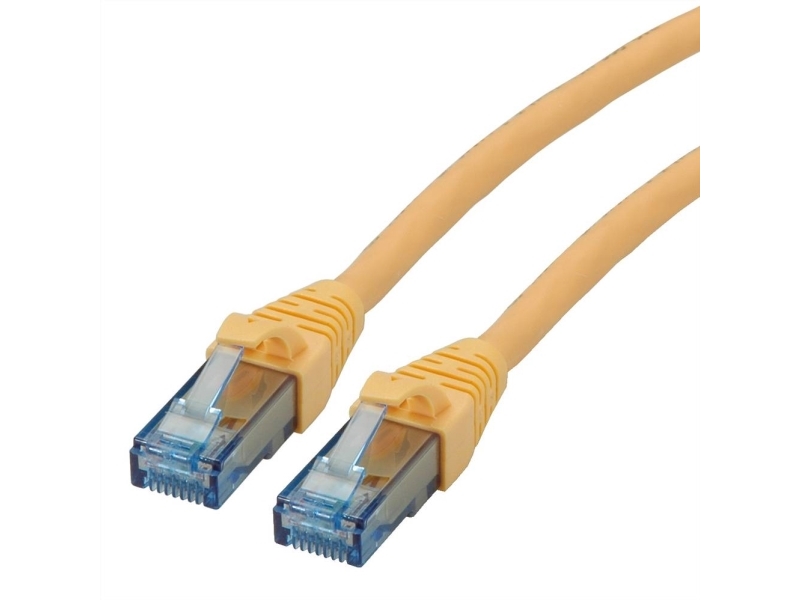 Roline Roline - Patch- Cable - Rj- 45 (M) To Rj- 45 (M) - 20 M - Utp - Cat 6A - Halogen Free, Shaped, Stranded - Yellow (21.15.2729)