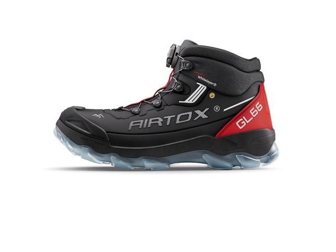 Skyddsstövel GL66 svart/röd storlek 45 | Säkerhetsstövlar | GameStuff