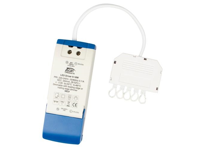 Driver Dæmpbar 9-18W 350Ma Ip21