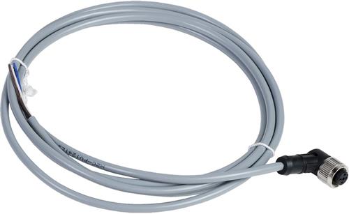 Sensorkabel PVC M12 4-polig hona vinklad 2 meter XZCPV1241L2