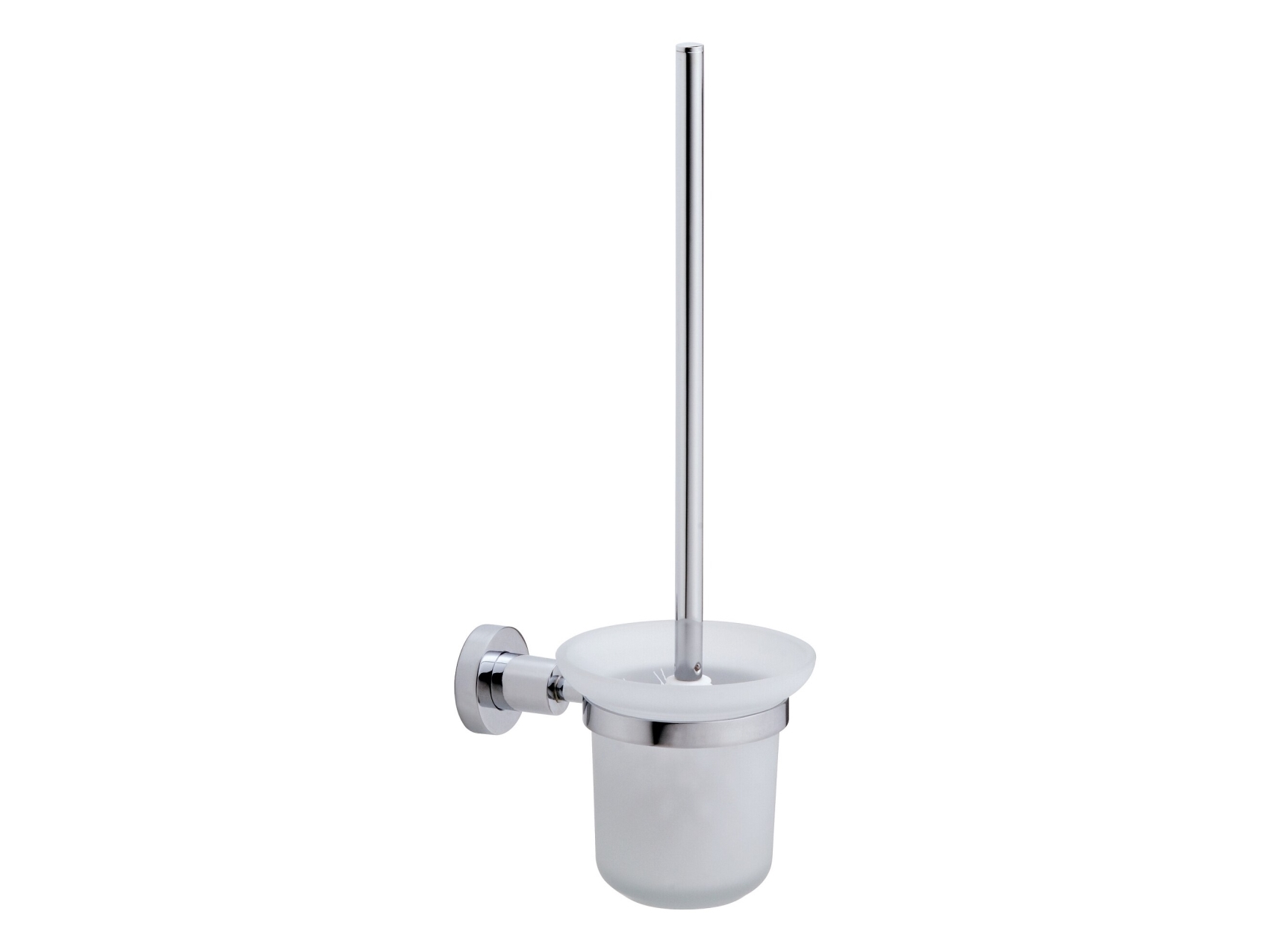 Tesa 40274, Wc-Bürste & Halter, Chrom, Weiß, Metall, Metall, 117 Mm, 390 Mm