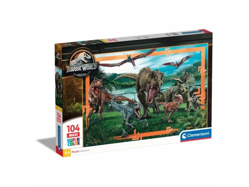 Clementoni Puslespil, Maxi Jurassic World, 104 Brikker