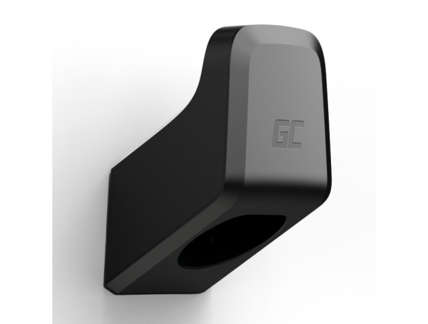 Green Cell EVGCAKHH1, Kaapelinpidike, musta, Polykarbonaatti (PC), Sisätila ja ulkotila, Green Cell Habu, Green Cell HabuDen, Green Cell Snap, kable Type 2, 90 mm