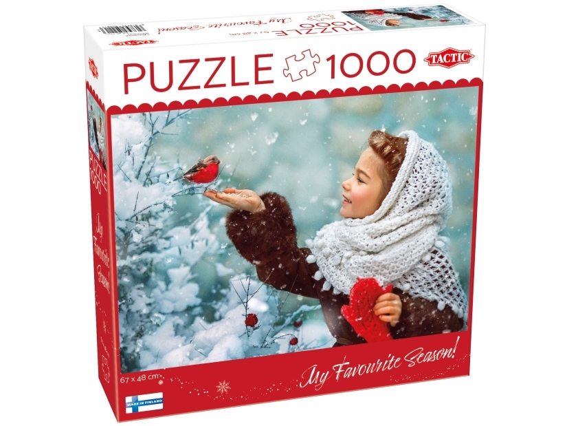 Tactic Puzzle Lovers Girl with Red Mittens 1000 pcs puzzle