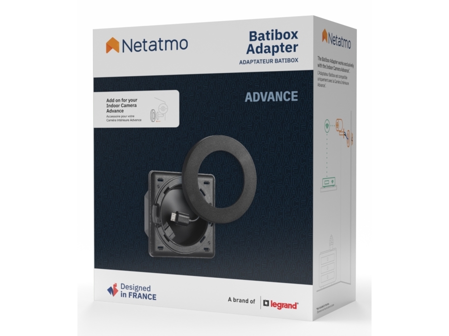 Netatmo Npc-Bat-B, Adapterring, Indendørs, Sort, Netgear, 1 Stk, Kasse