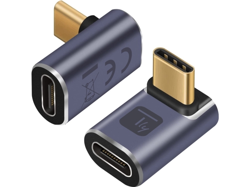 Adapter Usb Techly Usb-C - Usb-C Szary (Iadap-Usb4c-40G)