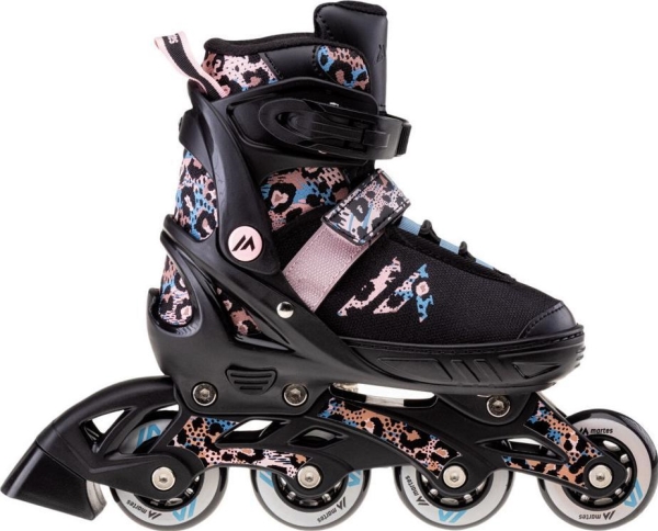 Martes Morolo Jrb Recreational Justerbara Svarta Rullskridskor, Storlek 33-36