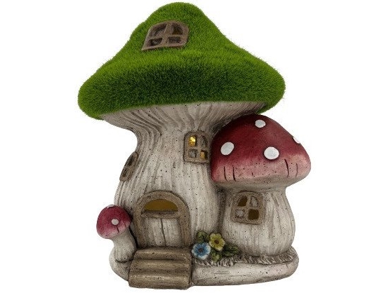 Dekoration svampehus 27,5x24,5x32 cm