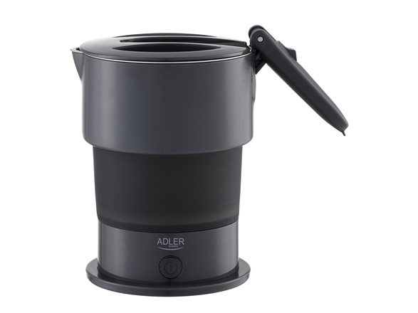 Adler Silicon Travel Kettle AD 1377 Travel Kettle 600 W 0,6 L Silicon Grey | Köksapparater - Juice, is och vatten - Vattenkokare | GameStuff