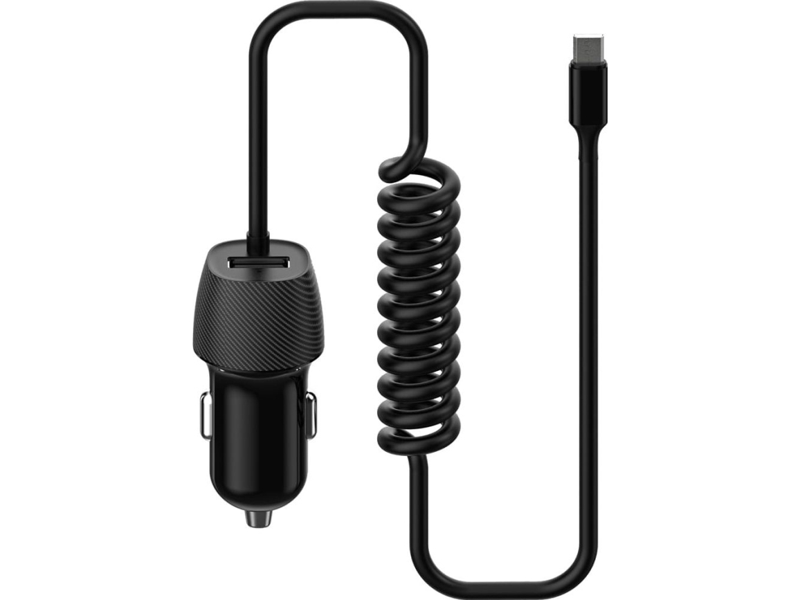 Platinet Biloplader Usb + Micro Usb-Kabel 3,4A (45485)