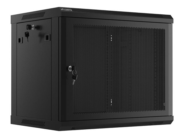 19 9U 600X450 VÄGGMONTERAT INSTALLATIONSSKÅP SVART PERFORERAD DÖRR LANBERG (FLAT PACK) | Datorer & Surfplattor - Rackkabinetter - Rackkabinett | GameStuff