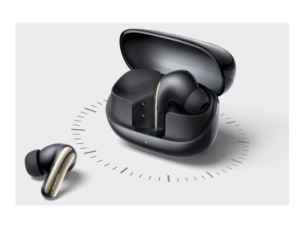 Xiaomi Buds 5 Pro - True Wireless Earbuds Mit Mikrofon - In-Ear - Bluetooth / Wi-Fi - Aktive Geräuschunterdrückung - Transparent Schwarz