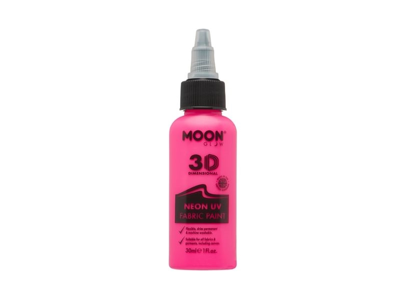 Pink neon UV stofmaling