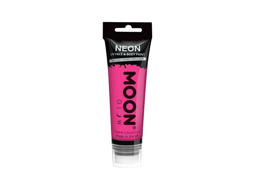 Pink neon UV krop og ansigstmaling, 75 ml.