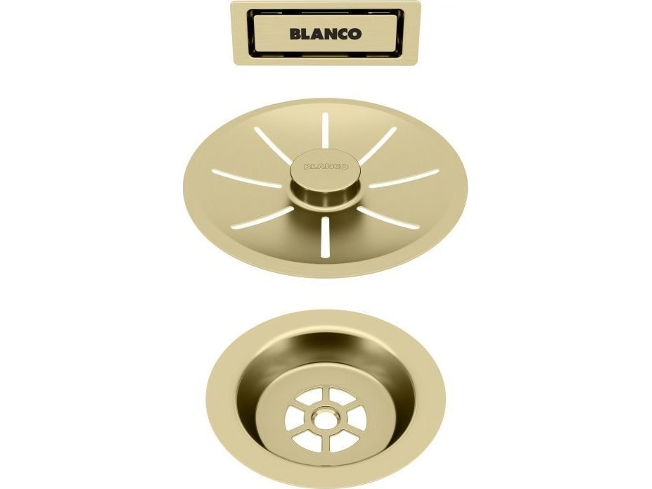 Blanco BLANCO teräselementit, satiinikultaa, InFino-ylivuotoasennukseen, yhdelle osastolle Käytä koodia 23BLA06 ja maksa vähemmän