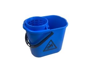 Eimer Vindy Minimop 12Ltr Mit Mop-Presse/Abgeschrägten Ecken Blau,Set