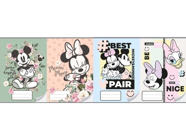 Teka Notebook A5/16K Linie Dreifarbig, Minnie (20 Stück)