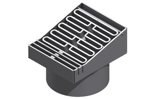 Opkørselsrist m fast/flydende karm Ø280