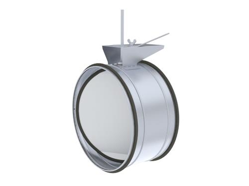 Vaimennin KRTS-4 ø125mm tiukka käsikäyttöinen