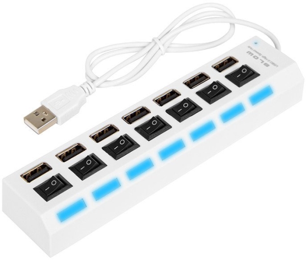 86-074# Usb-Splitter Wt.A-7Xgn.A Hub-06 Hvid