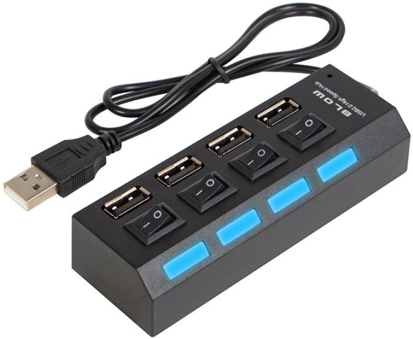 86-075# Usb-Splitter Wt.A-4Xgn.A Hub-07 Sort