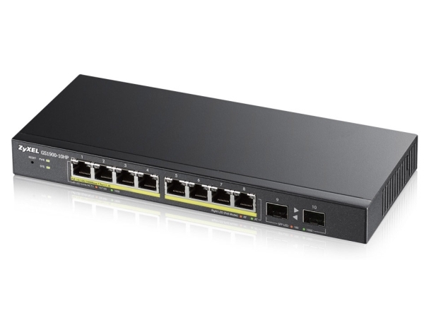 Zyxel Gs1900 10hp Administreret L2 Gigabit Ethernet 10/100/1000 Strøm Over Ethernet Poe