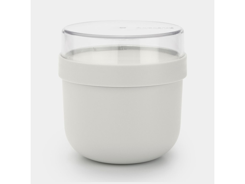 Brabantia Make & Take, Lunchlåda, Vuxen, Ljusgrå, Plast, Monokromatiskt, Rund | Köksutrustning - lunch - Matlådor | GameStuff