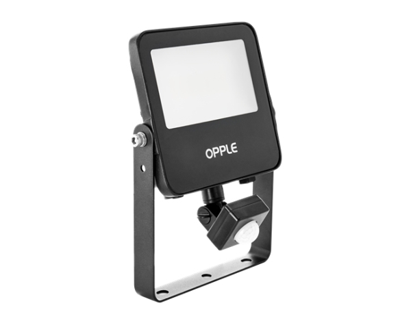 OPPLE Lighting Re144-20W-840-BL-MD, Svart, IP65, Gjuten aluminium, Polykarbonat, Härdat glas, I, IK07, 1 m | Belysning - Utomhusbelysning - Strålkastare | GameStuff