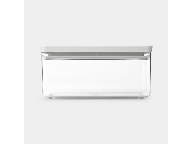 Brabantia Tasty+, Kanisteri, Suorakulmainen, 1,5 L, Vaaleanharmaa, Läpinäkyvä, Muovi, 220 mm