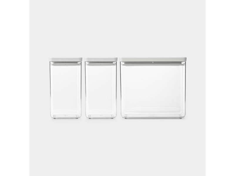 Brabantia Tasty+, Burk, Rektangulär, 6,7 l, Ljusgrå, Transparent, Plast, 201 mm | Leksaker - Kreativitet - Spela degen | GameStuff