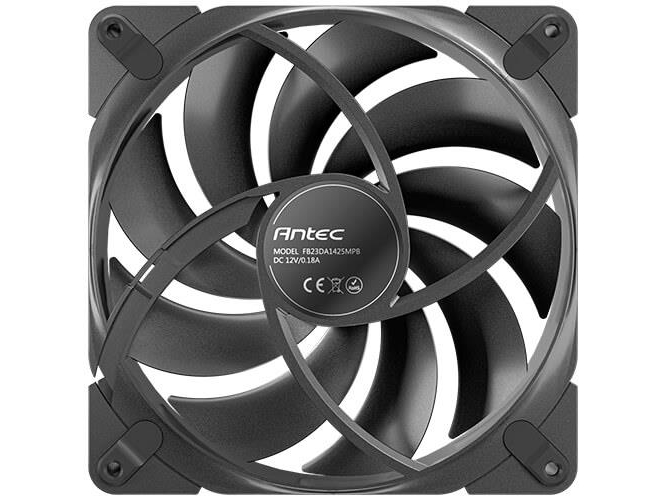 Antec Tranquil 140, Ventilator, 14 Cm, 85,96 Kubikfod/Min., Sort