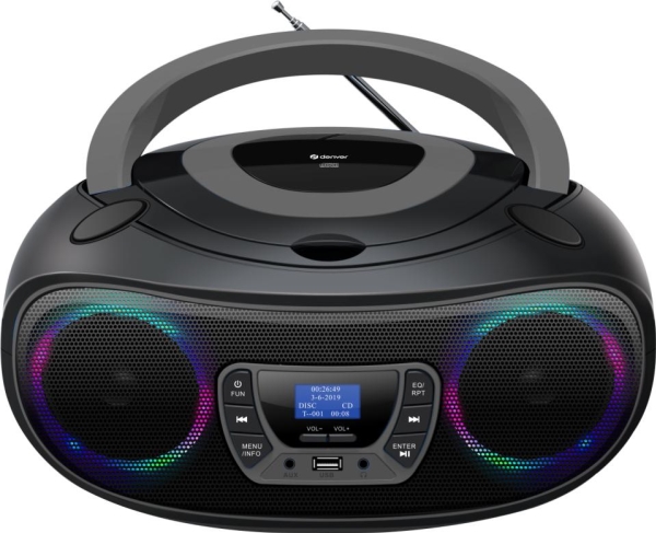 Denver TDB-212GR, 1,55 kg, Grå, Personlig CD-spelare | TV, Ljud & Bild - Stereo - Bergsprängare | GameStuff