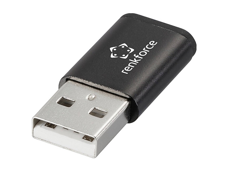 Renkforce Rf-6615904, Usb-A, Usb-C, Sort
