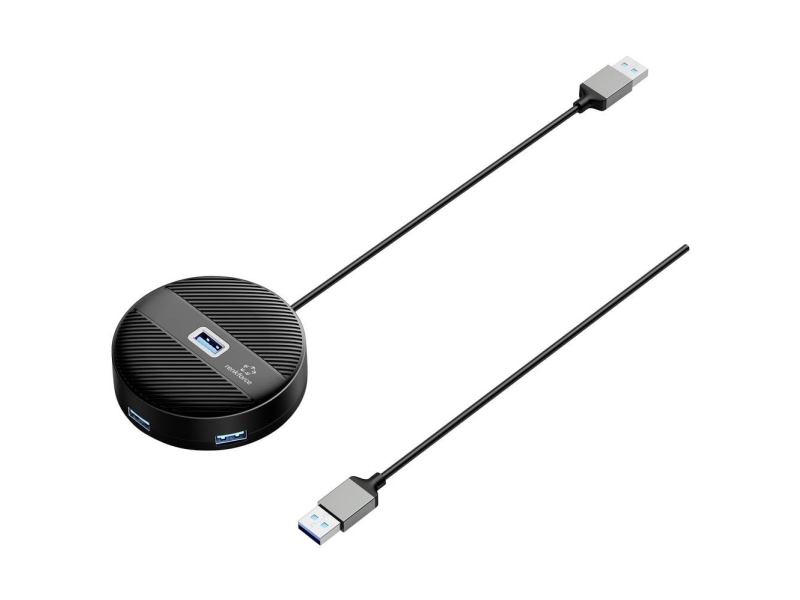 Renkforce Rf-6266640, Usb 3.2 Gen 2 (3.1 Gen 2) Type-A, Usb 3.2 Gen 2 (3.1 Gen 2) Type-A, 5000 Mbit/S, Sort, Acrylonitrilbutadienstyren, Rundt Kabel