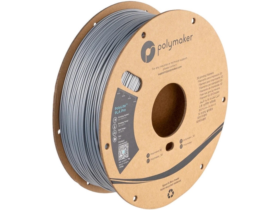 Poly Filament Polymaker Polylite Metallic Pla 1,75Mm 1Kg - Silver