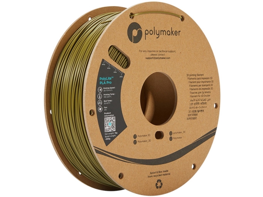 Polymaker Polylite Pla Pro - 1Kg - 1,75Mm - Armee Žalias