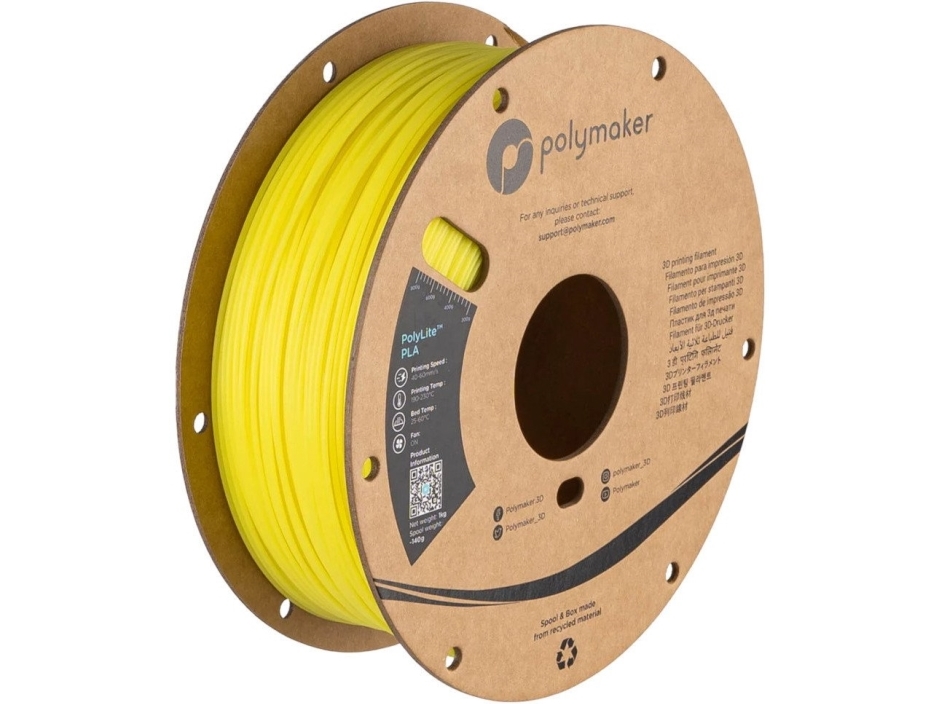 Filament Polymaker Polylite Luminous Pla 1,75Mm 1Kg - Yellow}